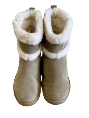 Koolaburra by UGG Suede Shearling Boots - tan